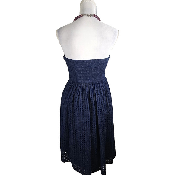 Old Navy ~Woman Size 8~ Navy Blue Strapless Mini Dress Cotton NWT. - Picture 3 of 12
